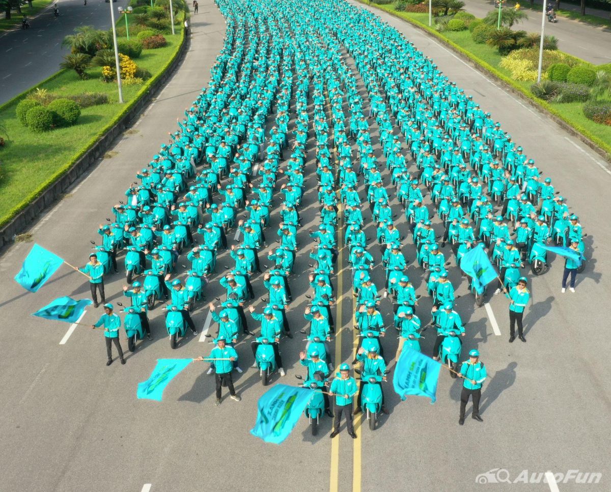 Xanh SM ra mắt dịch vụ vận chuyển bằng xe xanh hai bánh tại Hà Nội 02